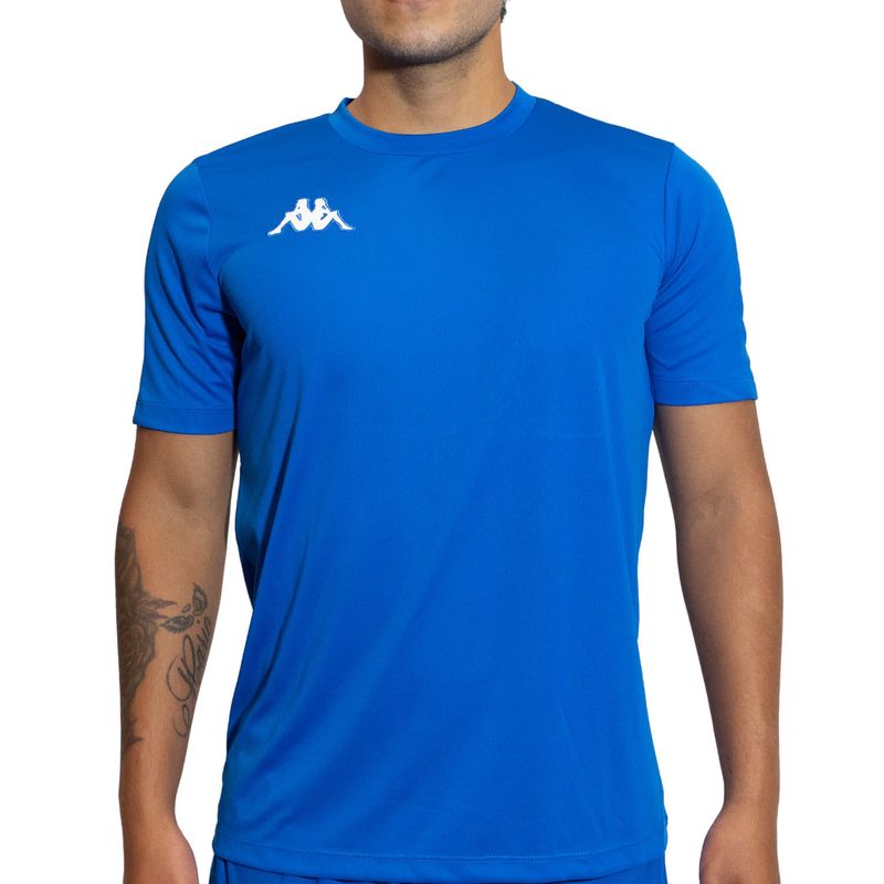 Camiseta azul deportiva hombre